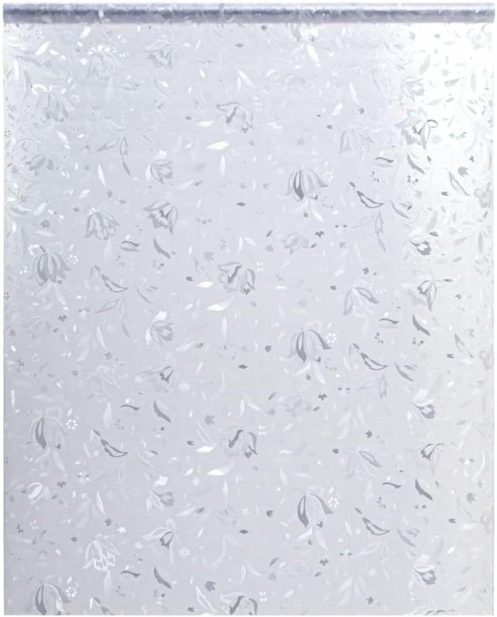 Raamfolie Bloemmotief - Privacy folie - Privacy creëren - Mat textuur - 60x500 cm - Floral