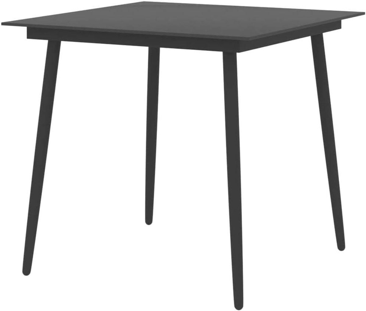 Tuin Eettafel - Outdoor Tafel Balkon Tafel - Buiten Eten - Gepoedercoat Stalen Frame