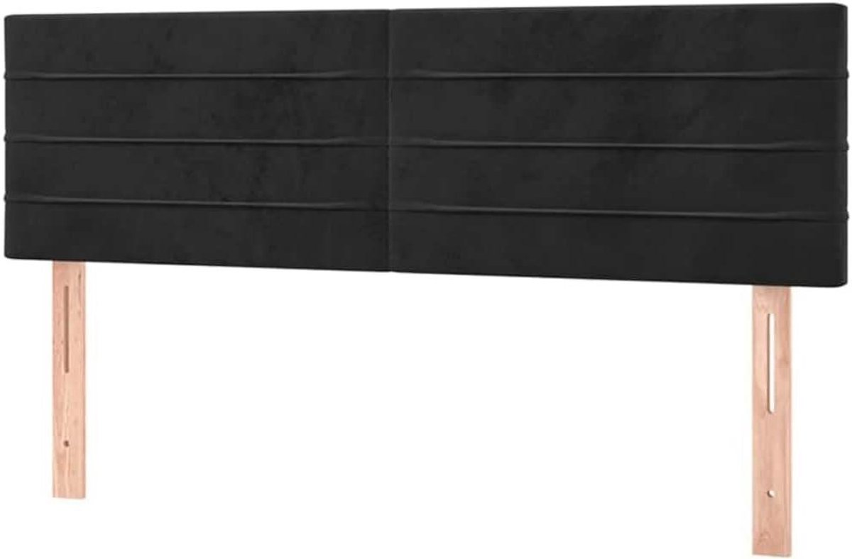 Hoofdborden Set - Bedonderdelen - Comfortabel Lezen - Verstelbare Hoogte - 144 cm - Zwart