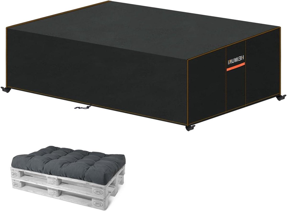 Bankhoes Waterdicht - Afdekzeil Tuinbank - Meubels Beschermen - Ventilatieopeningen - 130x85x40 cm - Zwart