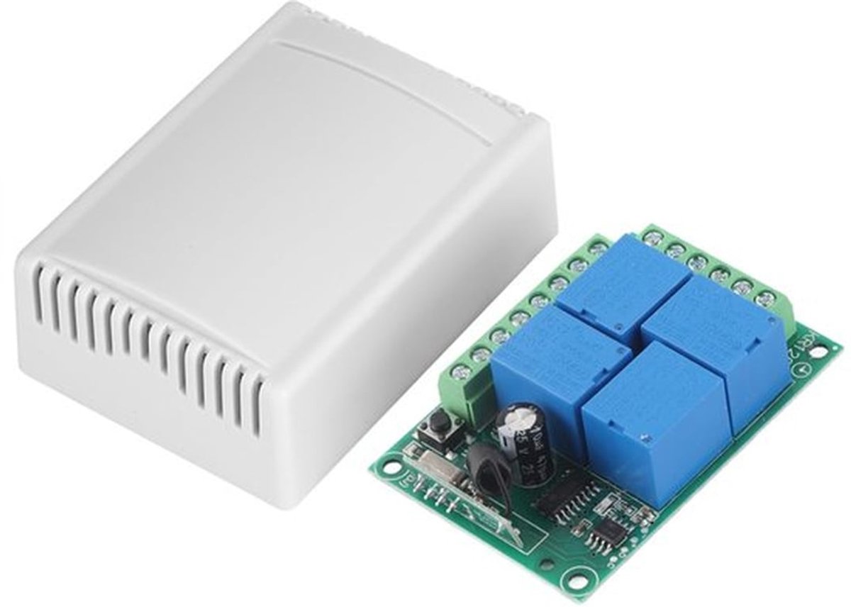 Draadloze Afstandsbediening 4-Kanalen - Slimme Huishoudelijke Apparatuur voor Garagedeuren DC12V 433MHz