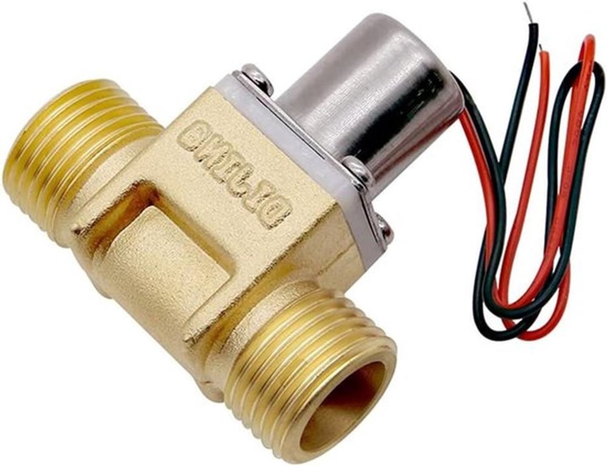 Waterstroom-puls elektromagnetisch ventiel - messing - 4,5 V - 0,5 inch - vloeibaar water 