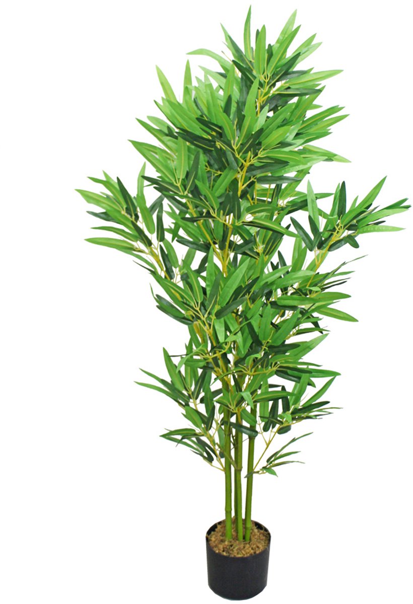 Valse Kunstmatige Plant Bamboe Decoratie Plant Echt Hout 120cm DECOVEGO