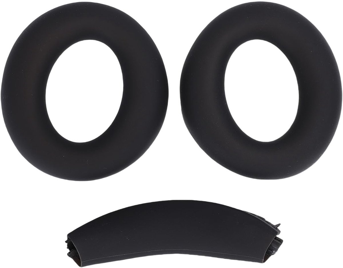 Vervangingsset voor Oorkussens en Hoofdband voor Soundcore Q45 Q35 Q30 Hoofdtelefoons, Zacht Siliconen, Comfortabel en Duurzaam