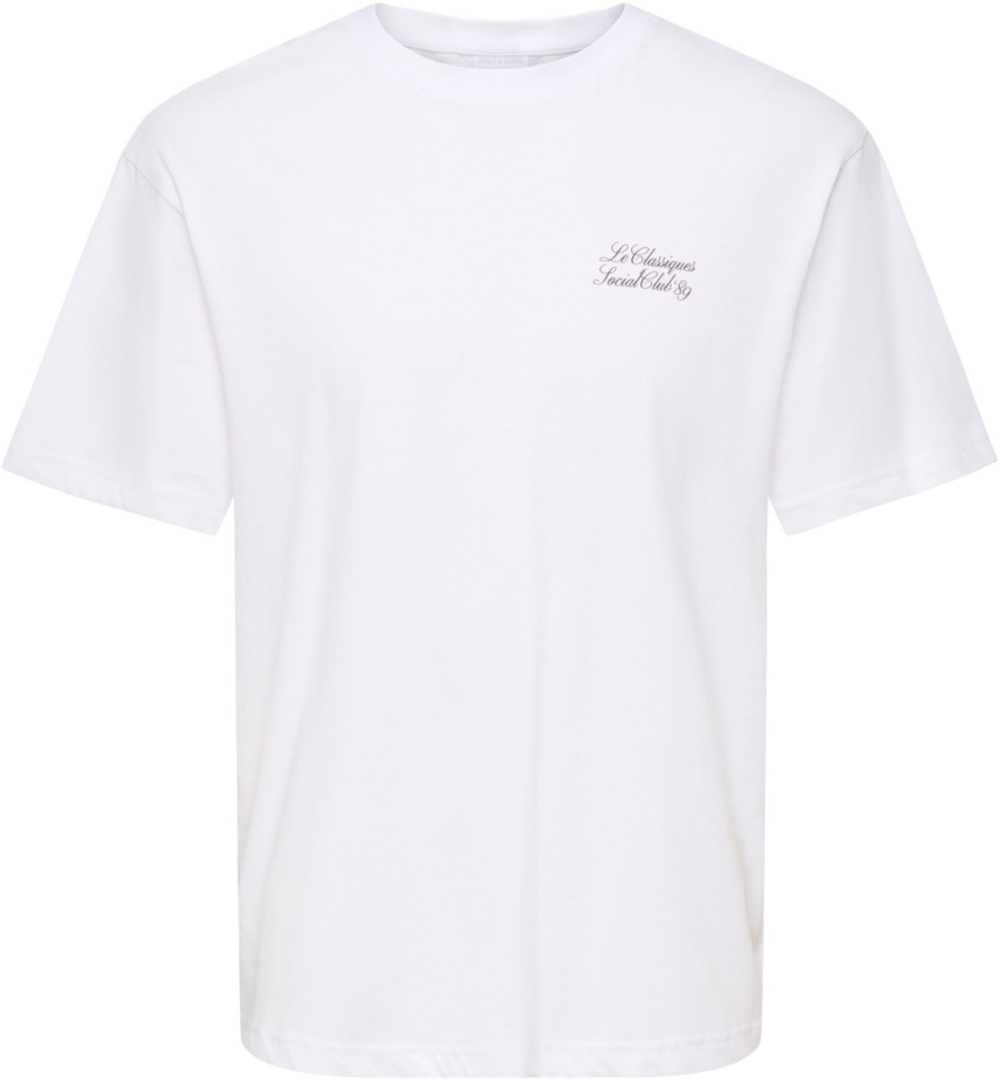 Only & Sons T-shirt Onsaxel Coffee Rlx Ss Tee 22039597 Bright White/coffee Wit Mannen Maat - S