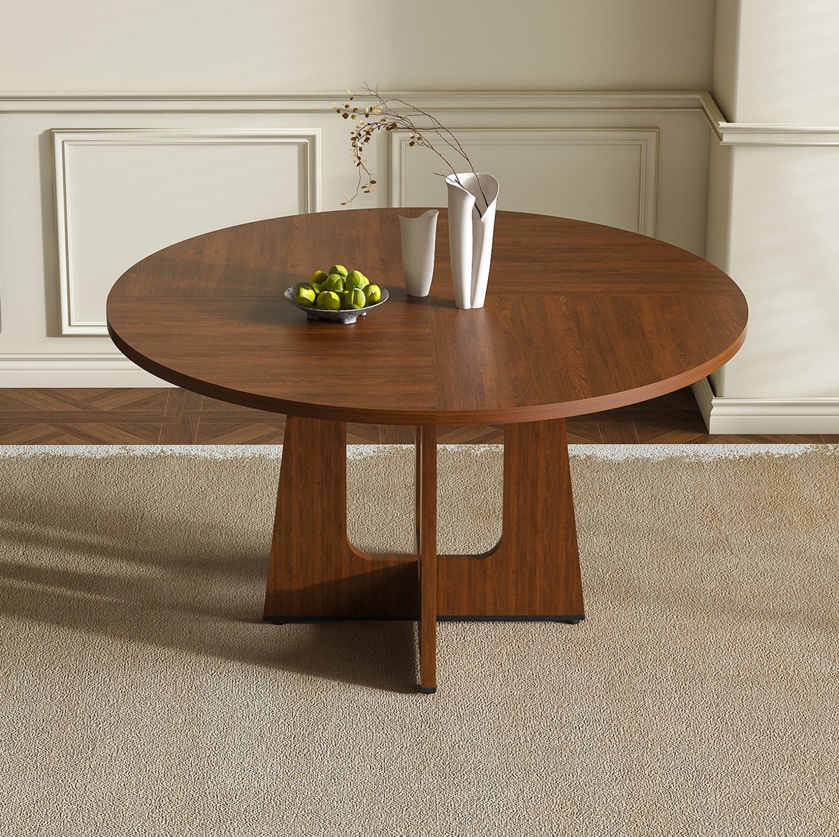 Wishdor - Eettafel - Ronde tafel 120 cm - voor 4 personen - modern voor eetkamer en keuken