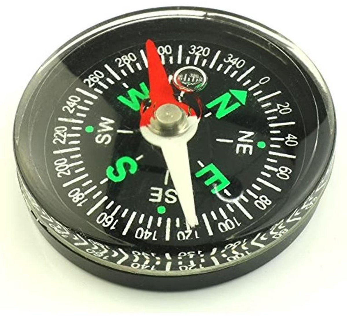 Kompas - Survival - Scouting - Mini kompas - Windrichtingen - Compass - Kamperen - Klein kompasje - 4 cm - Jonyx