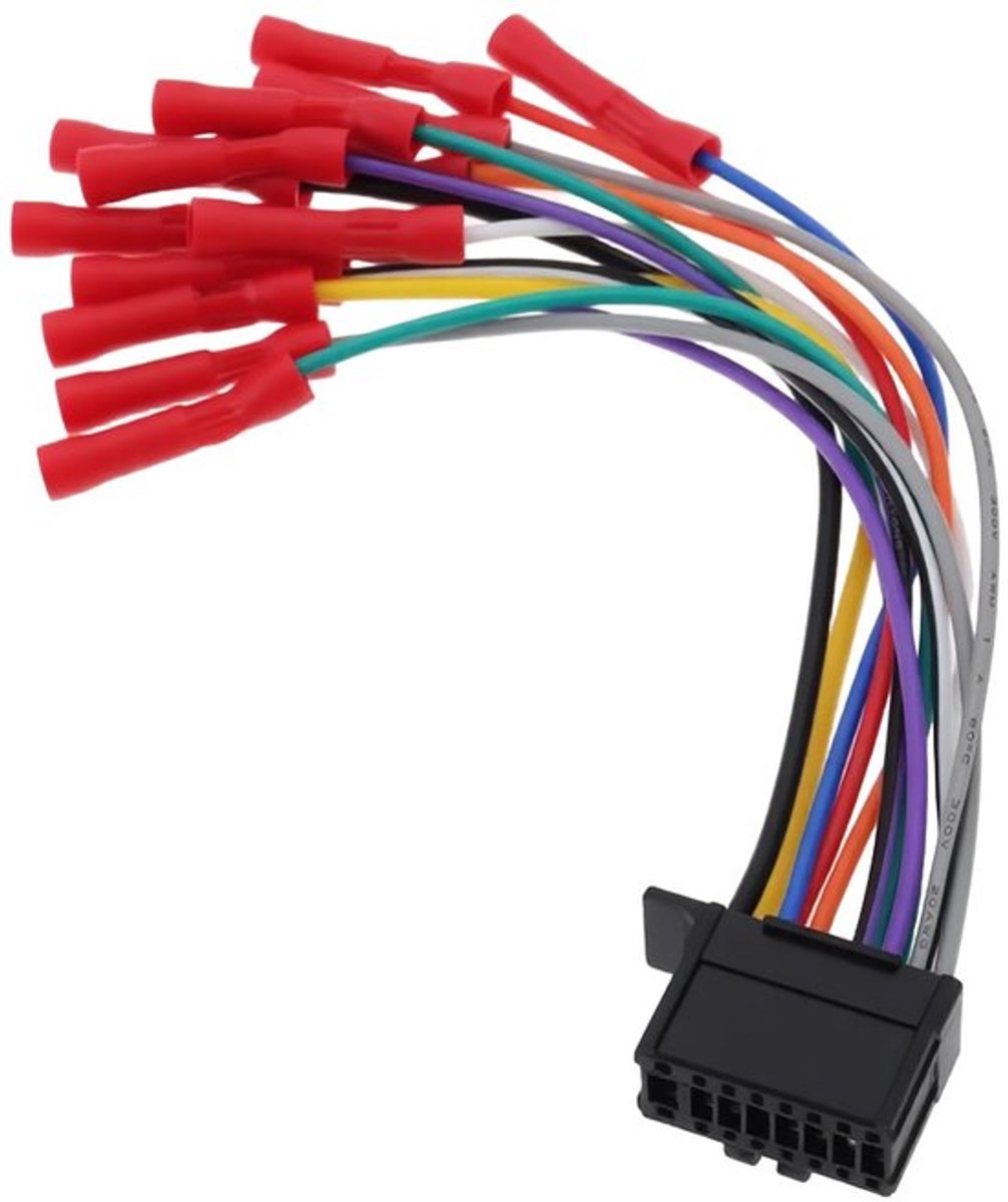 16-pins autoradio stereo kabelboom adapter compatibel met Radio DEH AVH AVIC MVH FH SPH