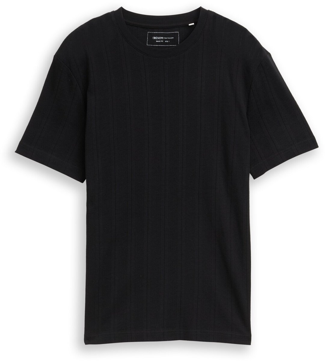 Tom Tailor Denim - T-shirt van katoen - Maat M - Black