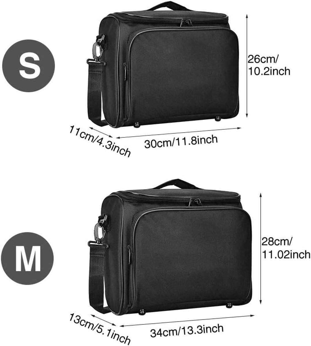 Video Projector Beschermende Organizer Tas, Shockproof Draagtas Met Ritssluiting en Antislip Functie