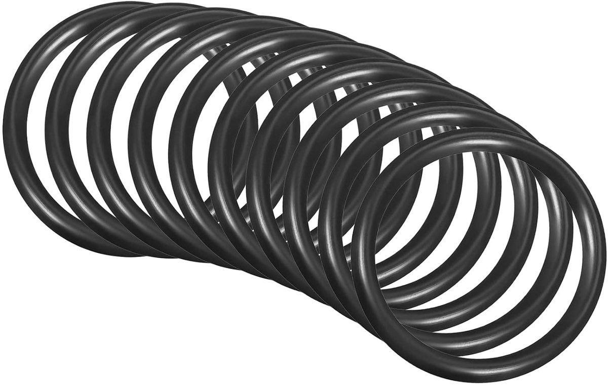 52 mm x 42 mm x 5 mm nitril-rubberen afdichtingen x 10 stuks ronde afdichting voor kraan loodgieterswerk reparatie afdichting verbinding [zwart]