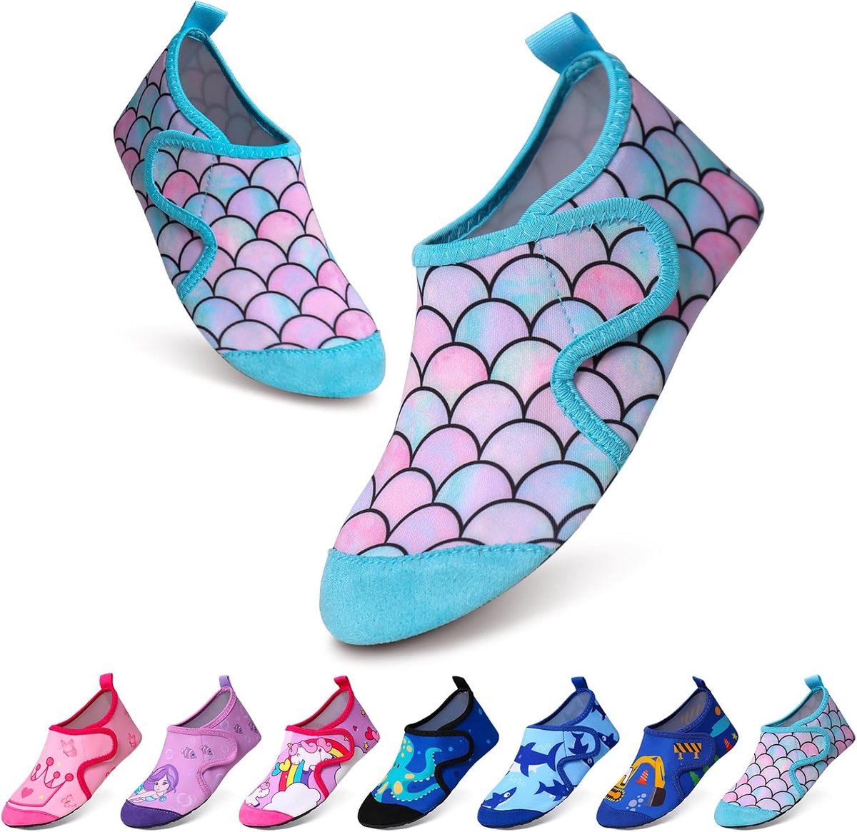 Waterschoenen voor kinderen, meisjes en jongens, strandschoenen voor kinderen, dikke zool, antislip, waterschoenen, zacht, duurzaam, strand, zwembad, tuin