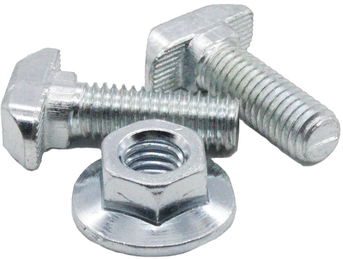 10 stuks hamerschroeven M8x25, voor groef 10, staal 8.8 verzinkt