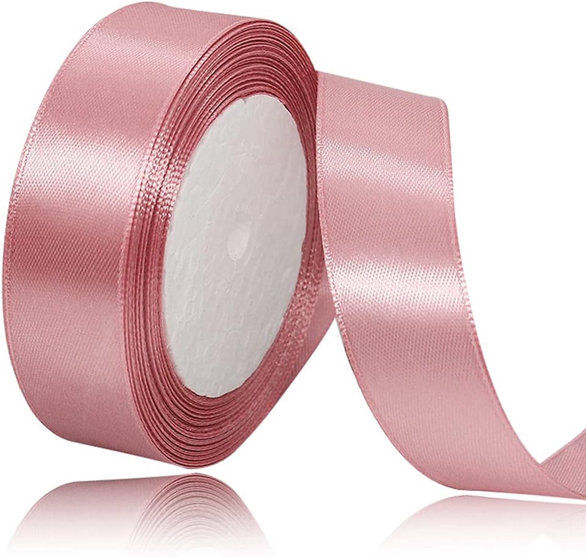 satijnen lint, 20 mm breed, 22 meter slingerlint, geschenklint voor geschenkverpakkingen, DIY-ambachten, bloemstukken, naaiprojecten, linten maken, verjaardags- en huwelijksdecoraties