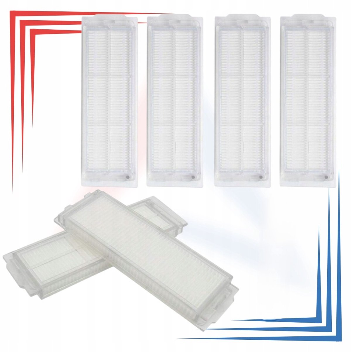 AreoSe - HEPA-filter voor Xiaomi Mi Robot Vacuum Mop Viomi - 6 stuks