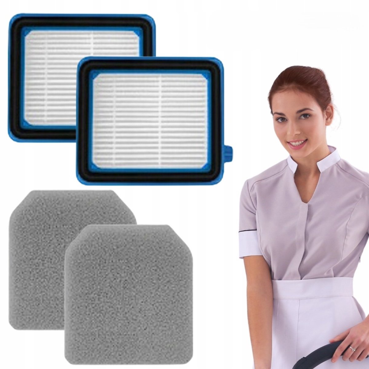 AreoSe - HEPA-filter voor Electrolux WELL Q6/Q7/Q8 2xfiltr HEPA 2xfiltr silnika - 4 stuks
