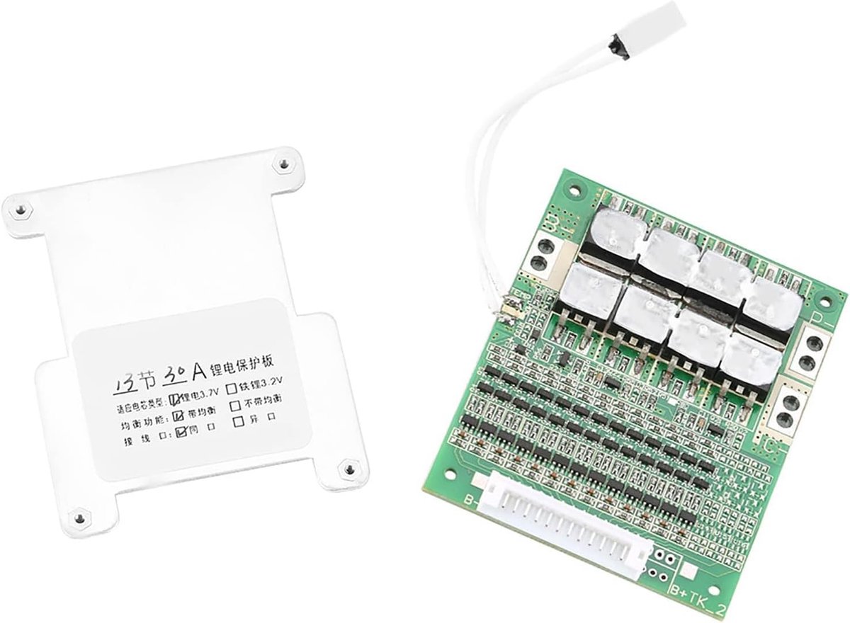 13S 30A Lithium Batterij Bescherming, 48v 30a 13s 13s Board PCB Bescherming Boord Opladen met Balans Opladen