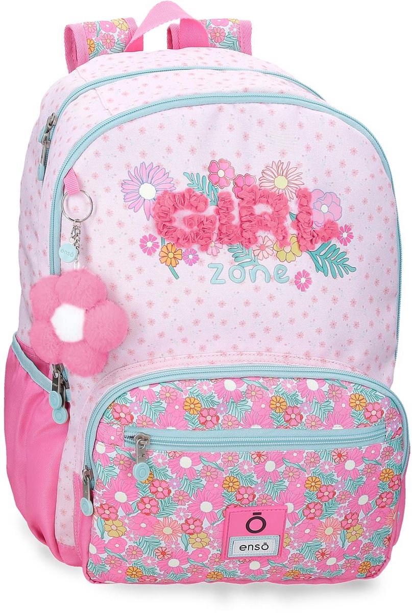 ENSO Rugzak - Rugtas - School - Meisjes - Jongens - Boekentas - Laptop - Waterdicht - 24 liter - Roze