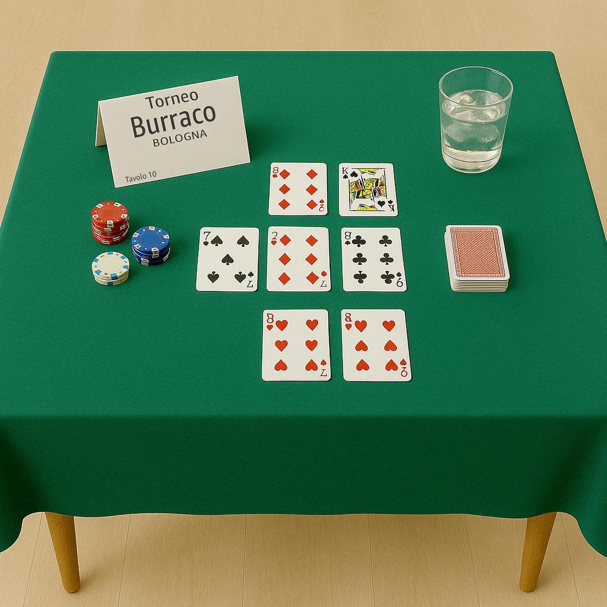 - Groen tafelspelkleed - Vierkante of rechthoekige pokerkaarten Buraco-toernooi kersttafelkleed Bescherming voor bordspellen Groen biljart (4 zitplaatsen 145x145 cm)