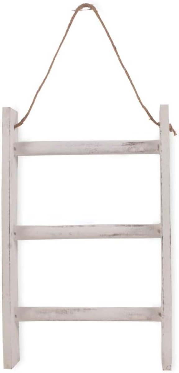 boerderij rustieke houten wandgemonteerde handdoekenrek, handdoekenrek voor keuken, slaapkamer, huis decoratieve opslag handdoekenrek 3-lagen, (25,4 cm x 6,35 m x 55,88 cm)