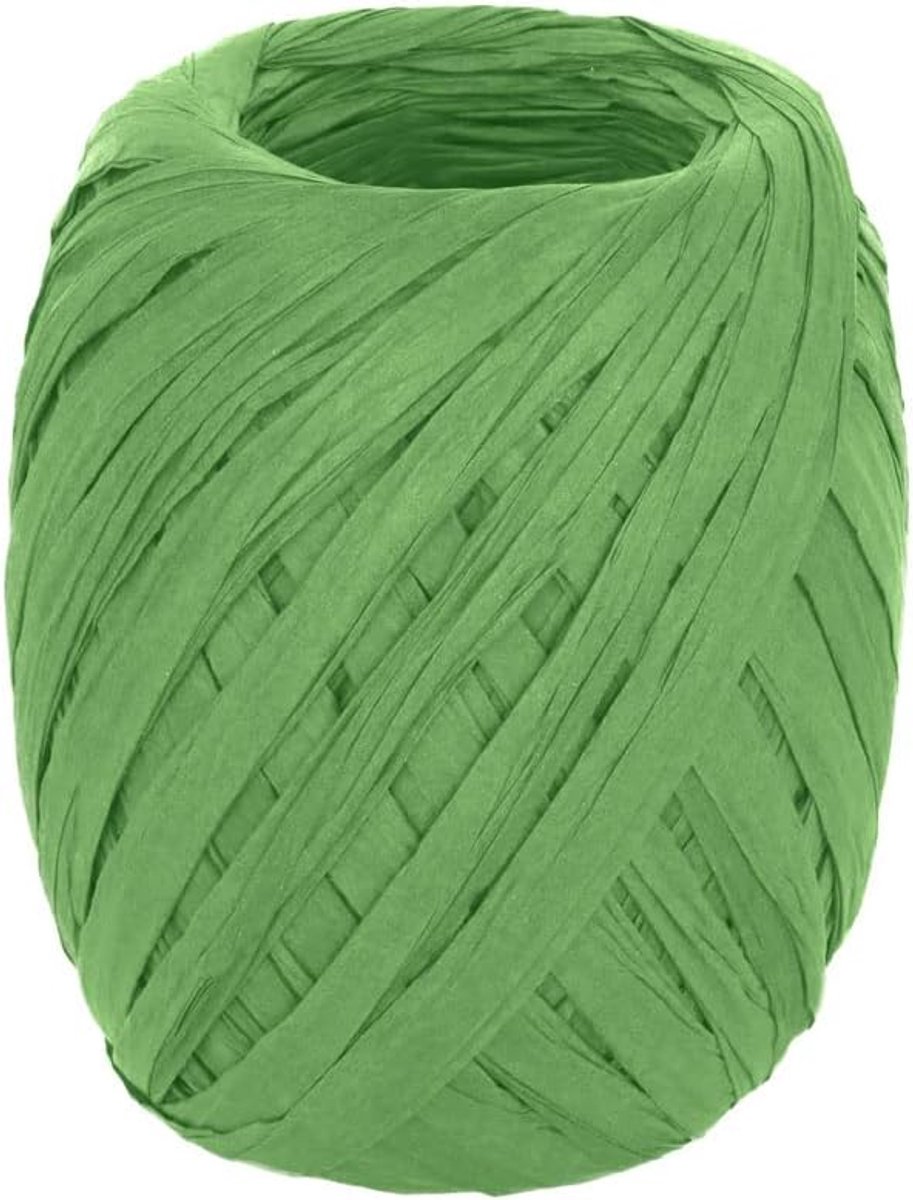 Papierbast, groen, 4 mm x 30 m