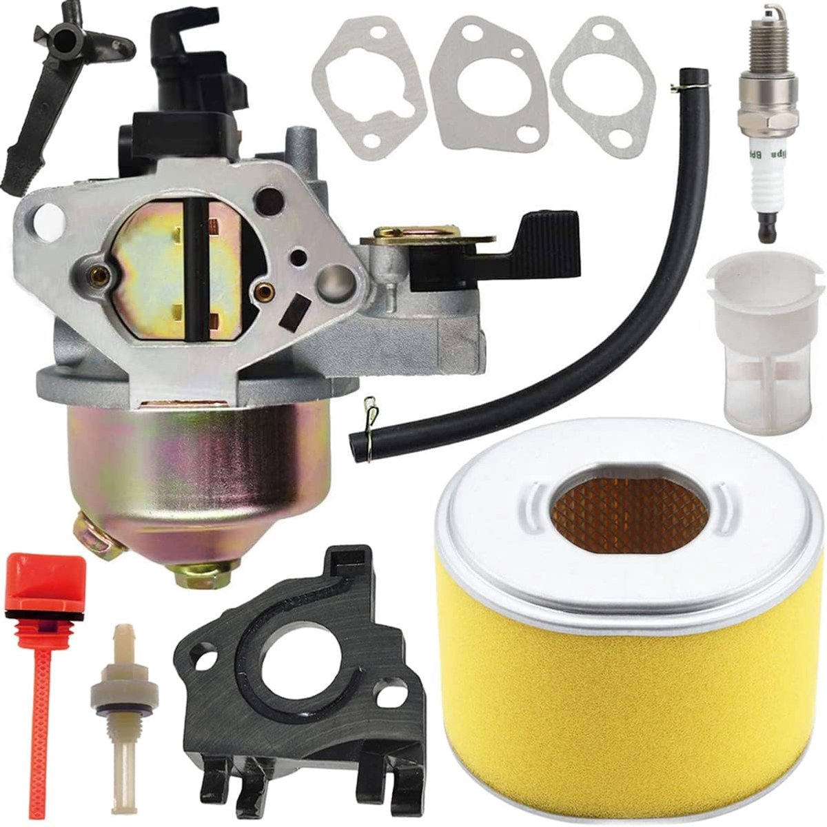 Carburateur voor Honda GX240 GX270 8HP 9HP Motoren vervangt # 16100-ZE2-W71 1616100-ZH9-820 met luchtfilter bougiekeerring brandstofleiding