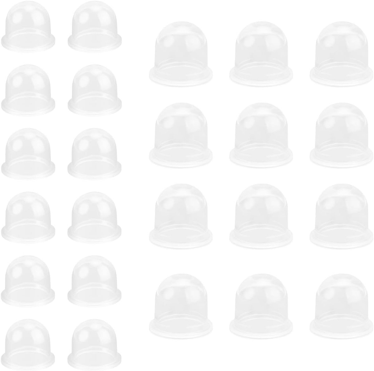 24 stuks starter voor bosmaaier, MYLERCT benzinepomp, bosmaaier, transparant, kettingzaag, carburateurpomp, voor kettingzagen, ventilator, trimmer, bosmaaier