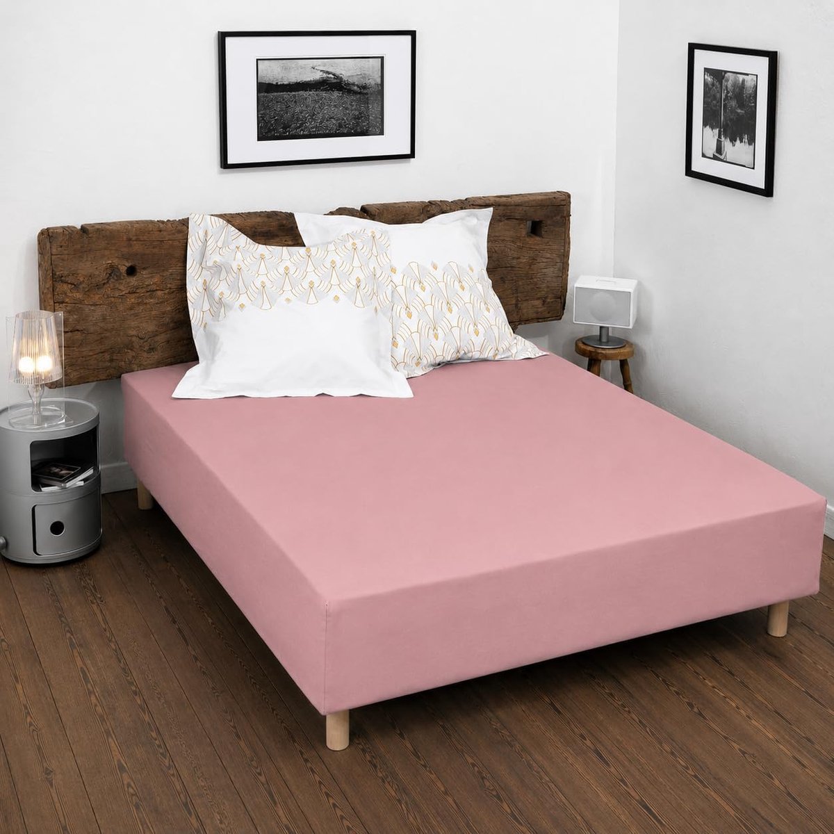 Linge Passion Hoeslaken, 180 x 200 + 25 cm, 100% katoen, 57 draden, Öko-Tex label