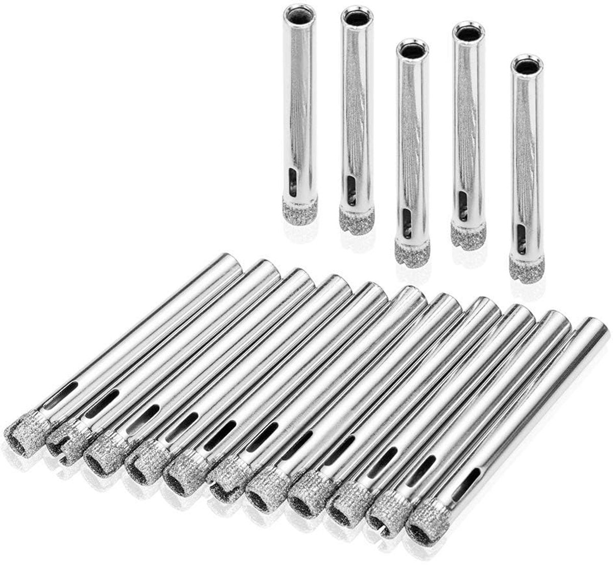 Glasboor 15 Stuks 6 mm - Diamant Gecoat - Voor Tegels, Spiegels en Glas - Snel en Efficiënt Boren - SnelShoppen