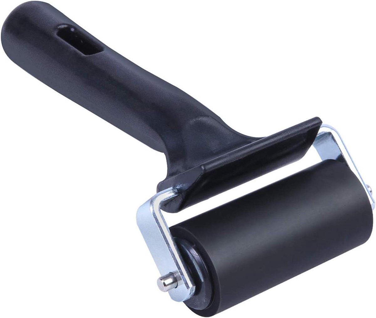 Rubber Brayer Roller Kwast Rubber Roller Verfroller Incl. Applicator Art Craft Olieverfschilderij Tool, 60mm Roller Wrijving Knutselset Rubber Roller