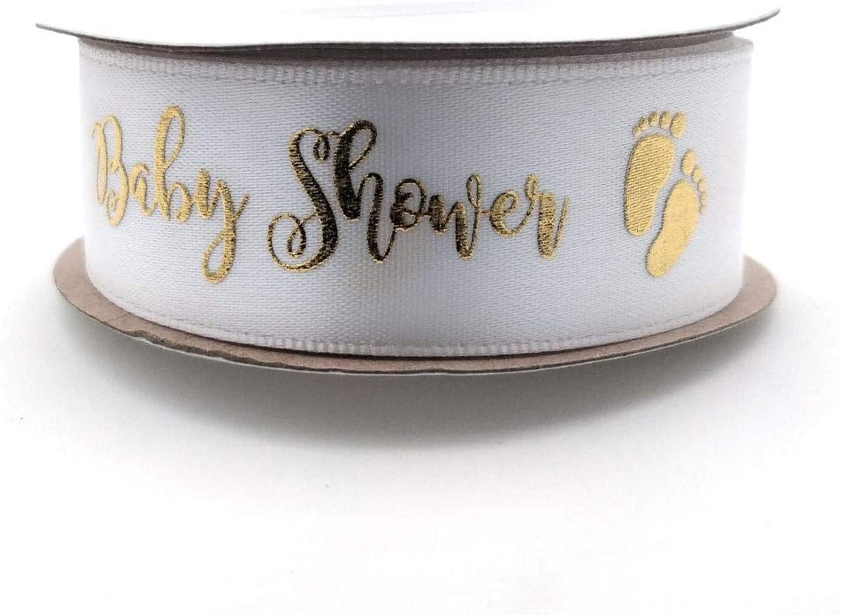Lint voor een Babyshower - Decoratie voor Uw Babyshower (Wit)