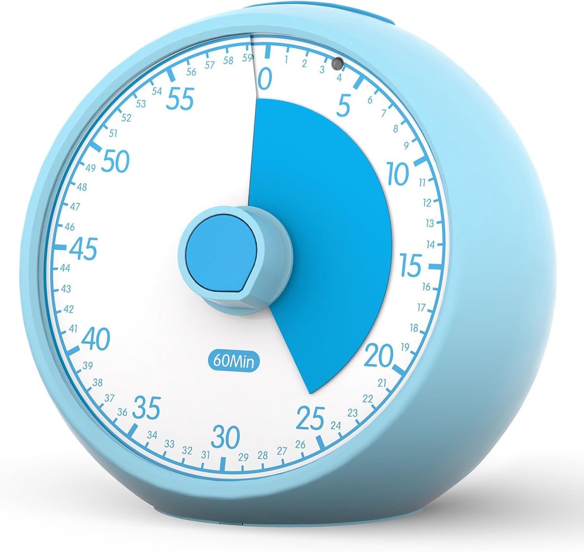 Visuele Timer 60-Minute, Kids Timer voor Homeschool Bureau, Time Management Tools met Silent Operation, Time voor Keuken Office Classroom (Blauw)