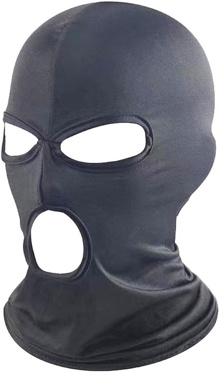 Bivakmuts hoed masker, dames en heren dunne Lycra drie-gaats volgelaatsmasker motorfiets fiets jacht riding cap ski