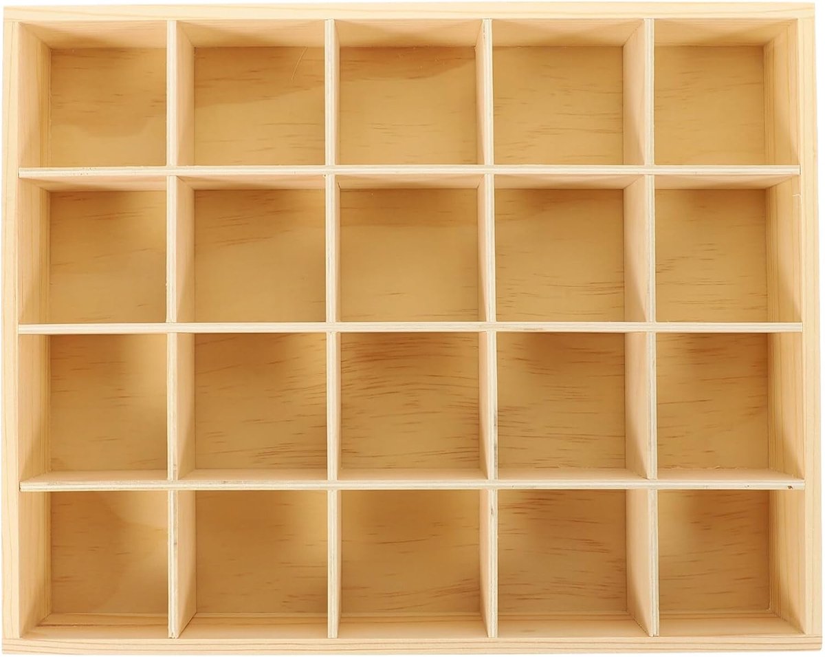 1 verpakking sok-lade-organizer ondergoed lade-organizer broek-organizer 20 cellen ladeverdelers opbergdozen houten opbergdoos voor kleding sokken