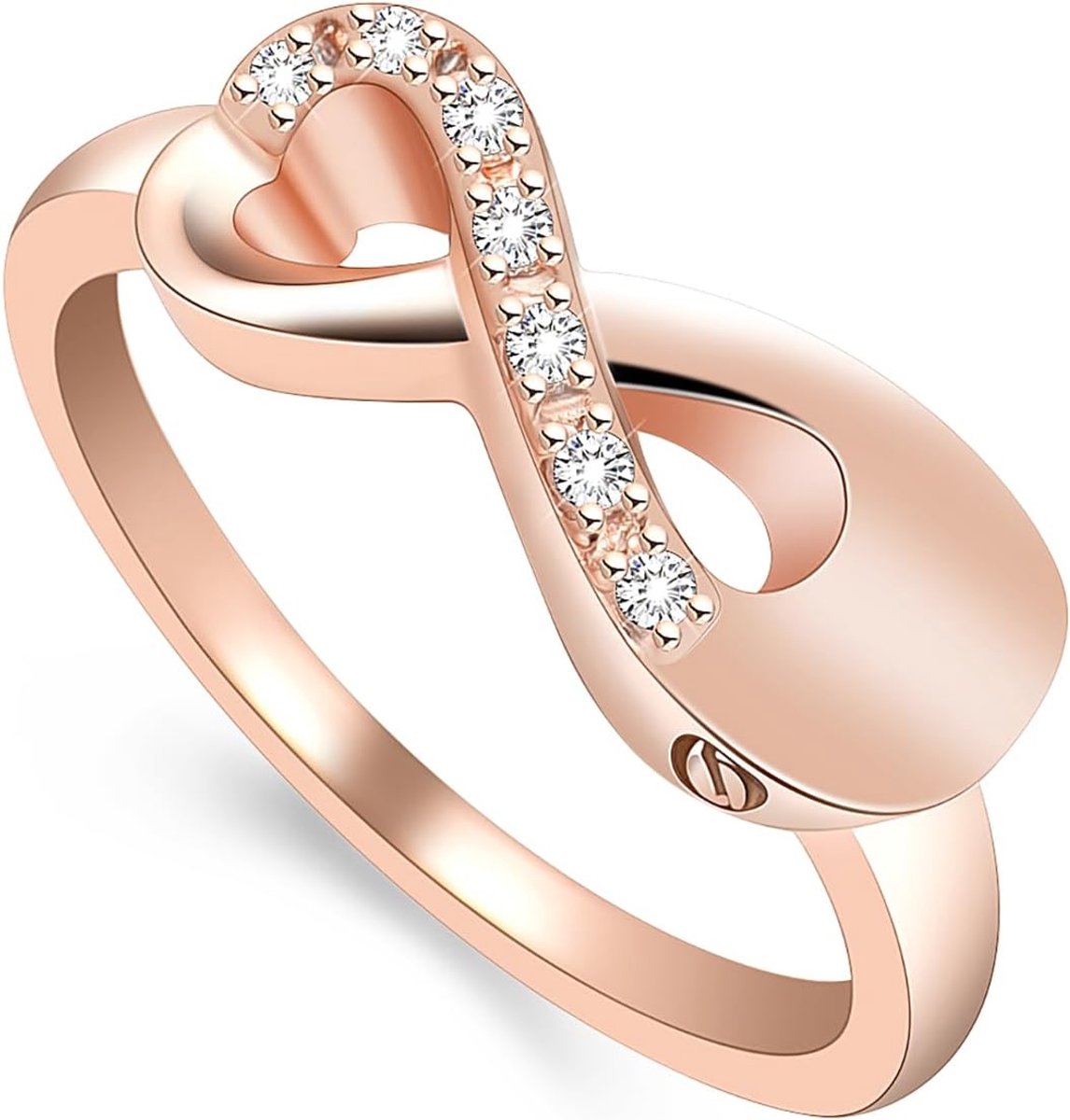 Crematie Sieraden Urn Ring voor Ashes Infinity Crystal Memorial Ring voor Menselijke Hond Kat Ashes Rvs Keepsake Ring voor Vrouwen