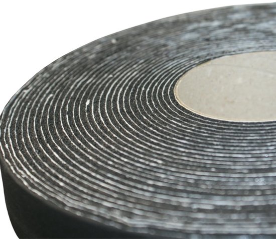 rubbertape 50mm x 3mm x 15m - 3mm dik, 50mm tot 100mm breed, 15m lang, voor verwarmings-, ventilatie- en airconditioningsystemen, hittebestendig — afbeelding 2