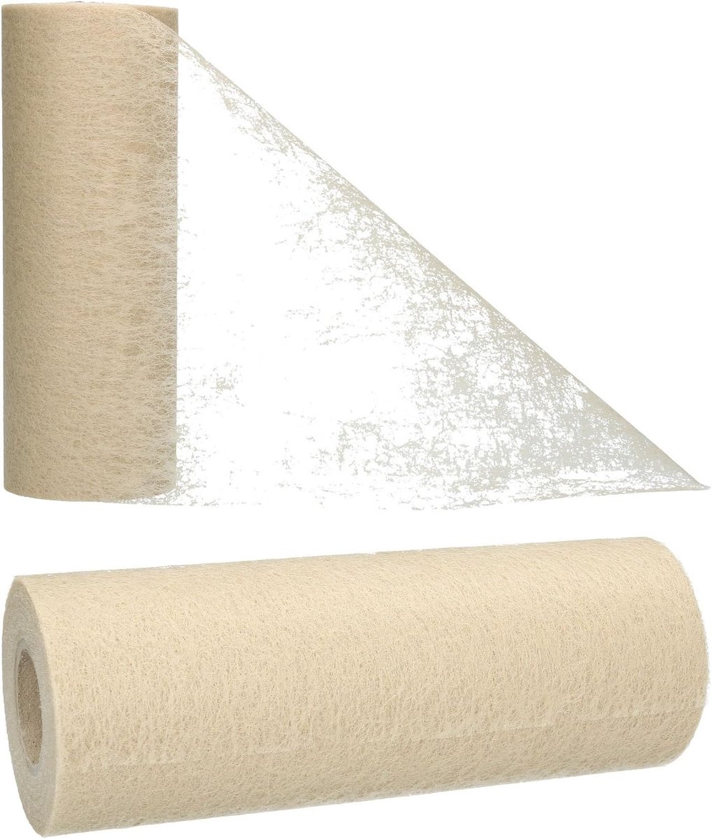Fleece Tafelband 23 cm/20 m rol tafelloper bloem vlies bruiloft communie