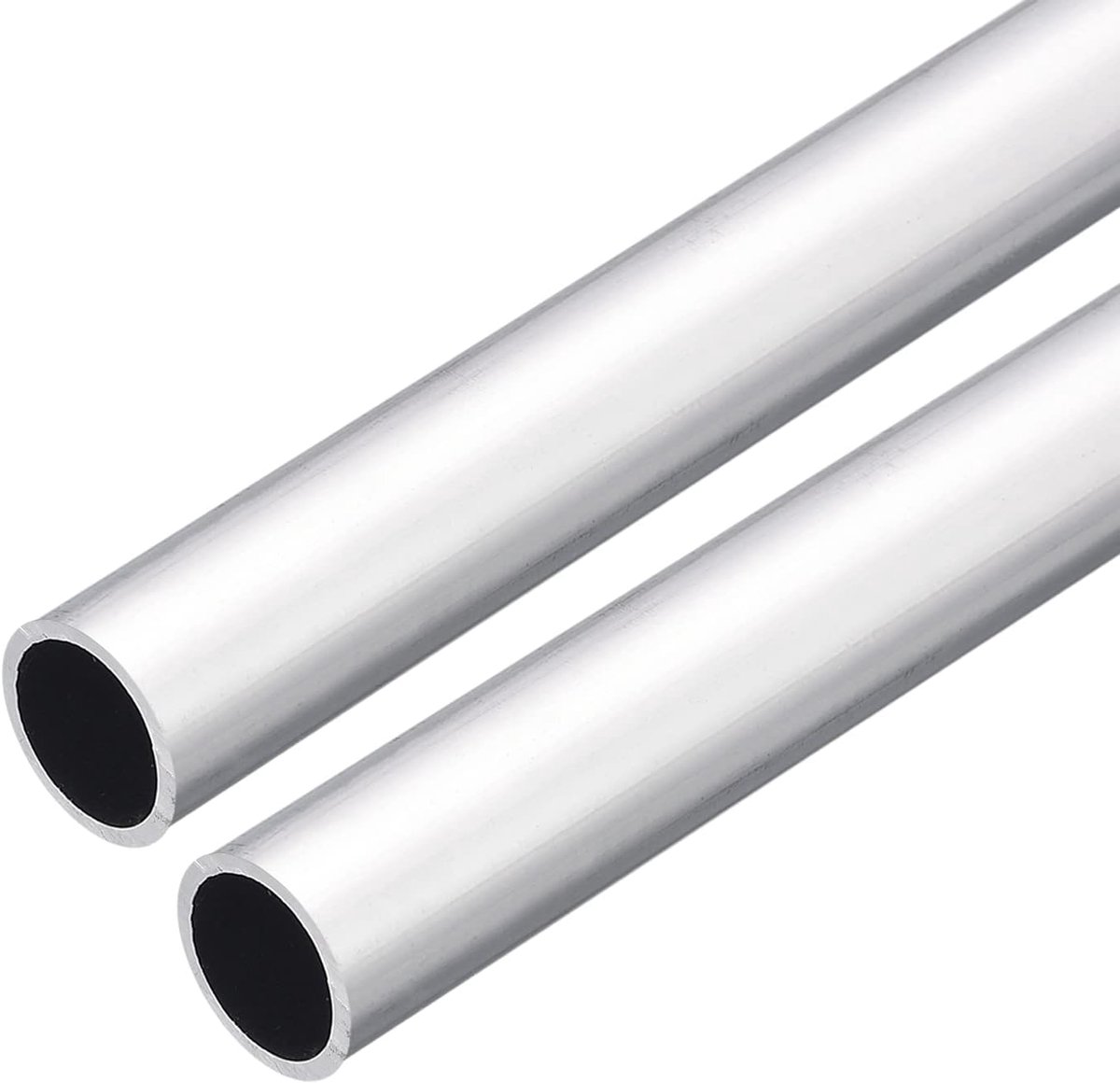 sourcing map 2 stuks 6063 aluminium ronde buis 16 mm AD 13 mm binnendiameter 200 mm lengte buisleiding slangen voor industrie knutselprojecten