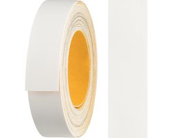 haggiy Melamine Randband - 18mm x 5m, zelfklevend - wit | kantenband, meubelrandband, veilige grip zonder strijken, fineer voor planken/houten platen