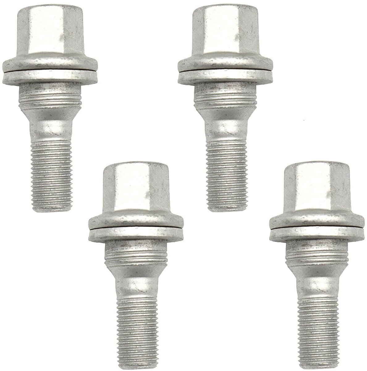 Bouten 4 Stuks M12x1,25 Achteras Vooras 9817024580 Zilver Wielmoerbouten Voor Citroën C3 C4 C5 Berlingo Peugeot 206 207 308 407