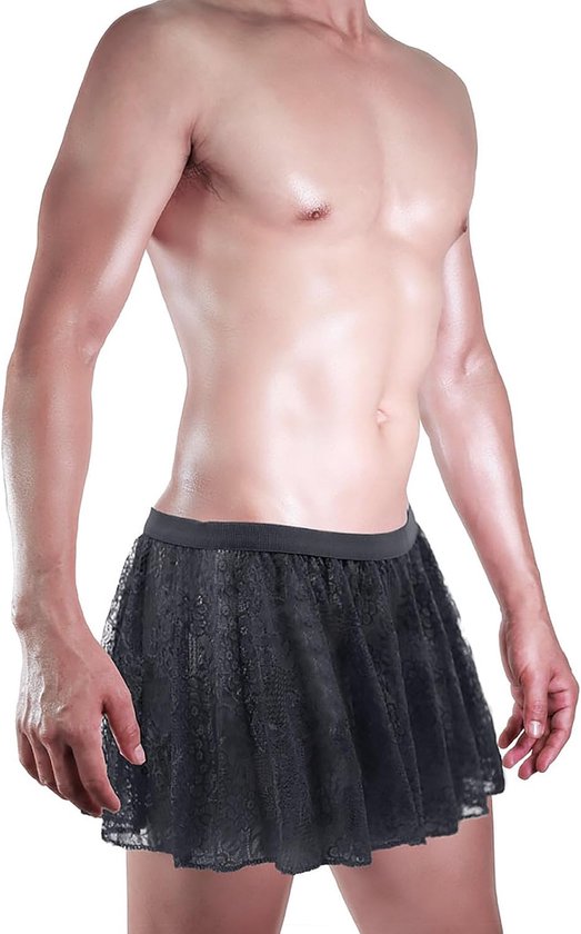Sexy Sissy slipje voor heren, kanten slip, minirok, erotische onderbroek, crossdresser, tanga, ondergoed voor nachtclub, cosplay en erotische lingerie, prikkelend ondergoed voor mannen — afbeelding 5