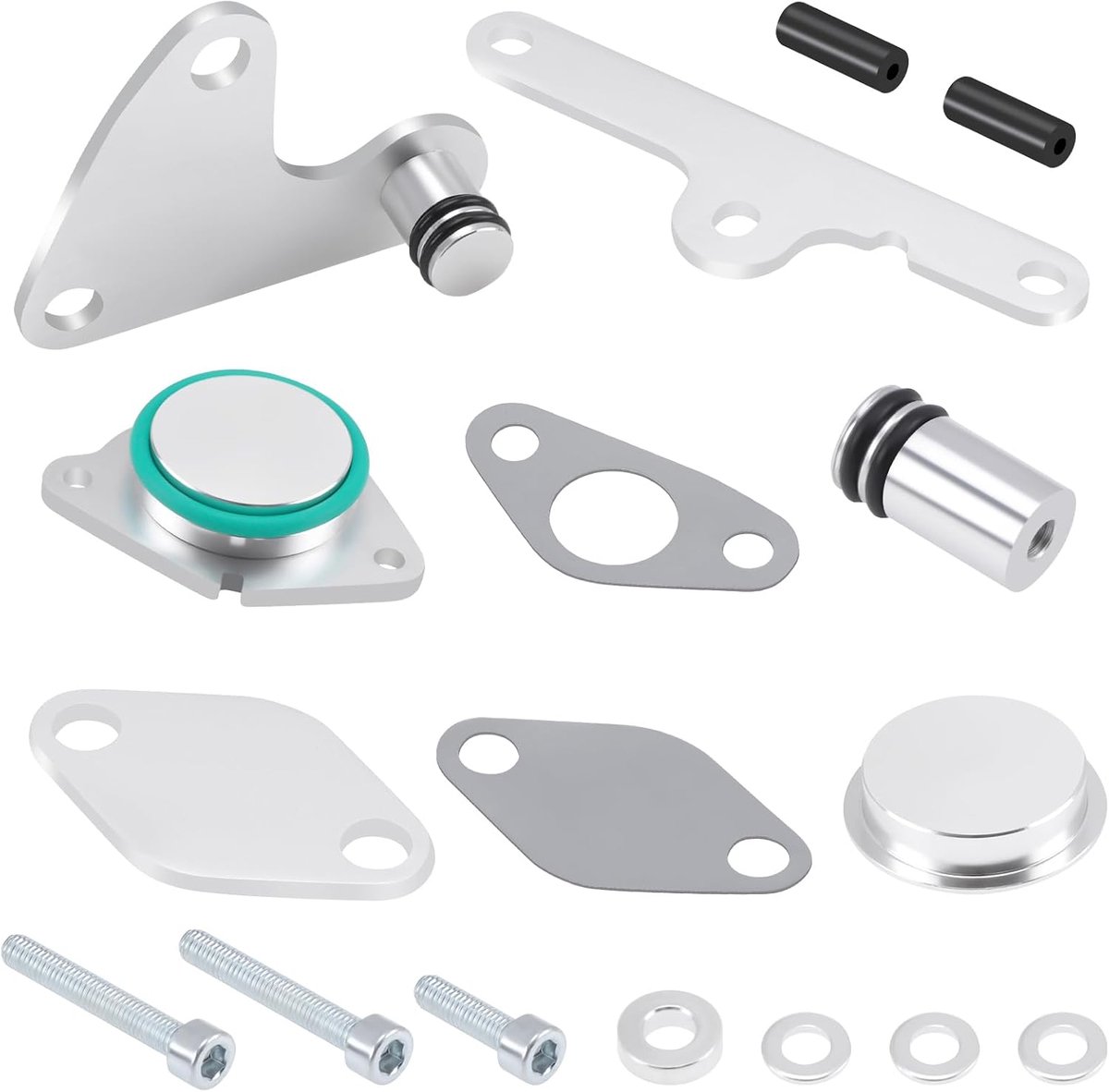 EGR-ventielverwijderingsset voor N47, N47S 2.0 dieselmotoren, EGR-koeling, vervangingsafstand, compatibel met E81, E87, E88, E82, E90, E91, E92, E93, E60, E61, 16 stuks