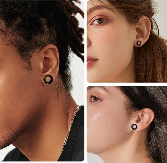 Tunnels, siliconen oordopjes tunnels flexibele vlees oortunnel dubbel uitlopende oordopjes expander oormeter 3/4/5/6/8/10/12/14/16/18/20mm oor stretcher piercing unisex — afbeelding 4