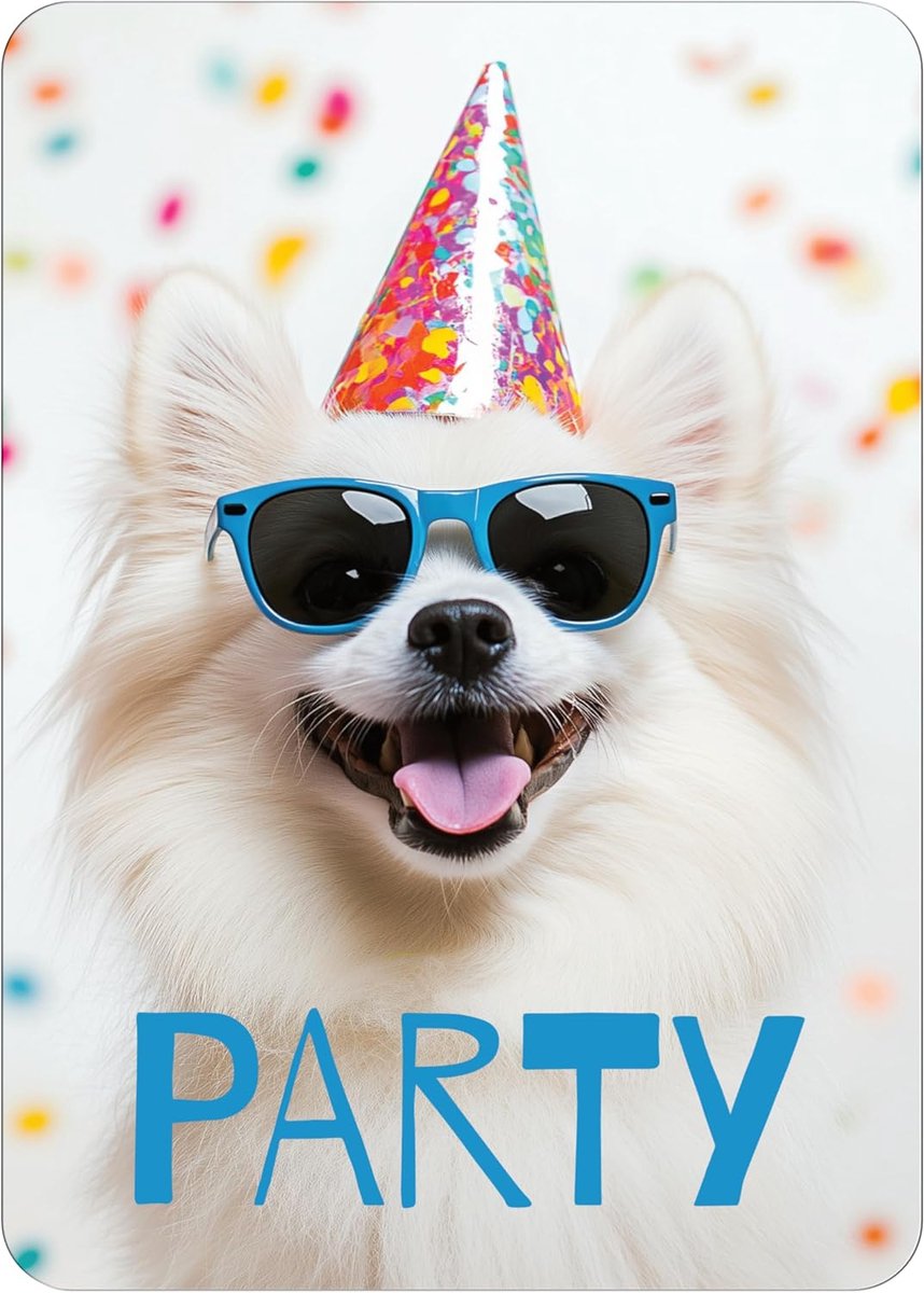 – 12x Uitnodigingen met een Hond voor je Volgende Feestje – Grappige Uitnodigingskaarten voor Kinderverjaardagen, Themafeestjes en Speciale Evenementen