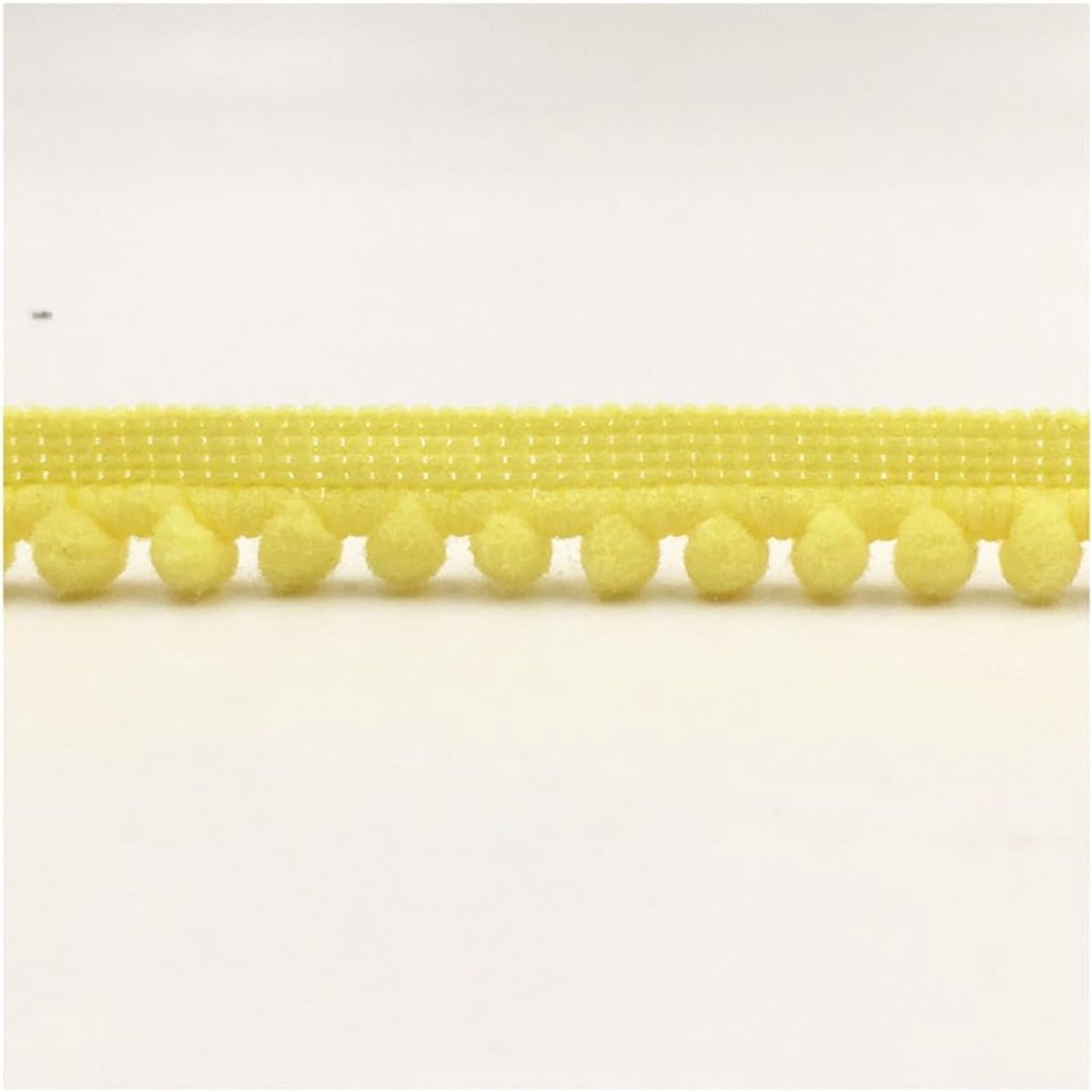 pomponband pomponband decoratieband pompons linten om te naaien pom poms ballen franjes pomponband pomponband kantband voor doe-het-zelf knutselen kleding thuis gordijn geel 20 yard