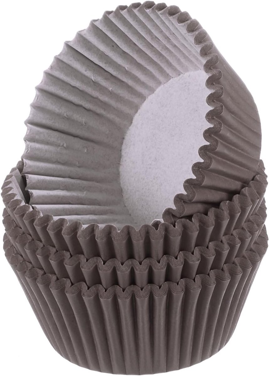 100 stuks cupcake-vormpjes, koffiekopjes, cupcake-vormpjes, standaardformaat, muffinvormpjes, papier, bakvormen, wrapper, vetbestendig, voor feest, bruiloft, verjaardag