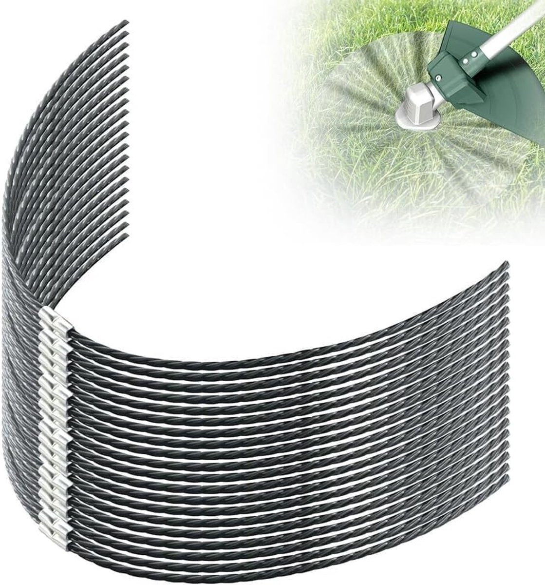 Draad voor Bosch AFS 23-37, vervangende trimmersnaar grastrimmer draad Extra sterke snijddraad elektro bosmaaier motorsense 37 cm × 3,5 mm
