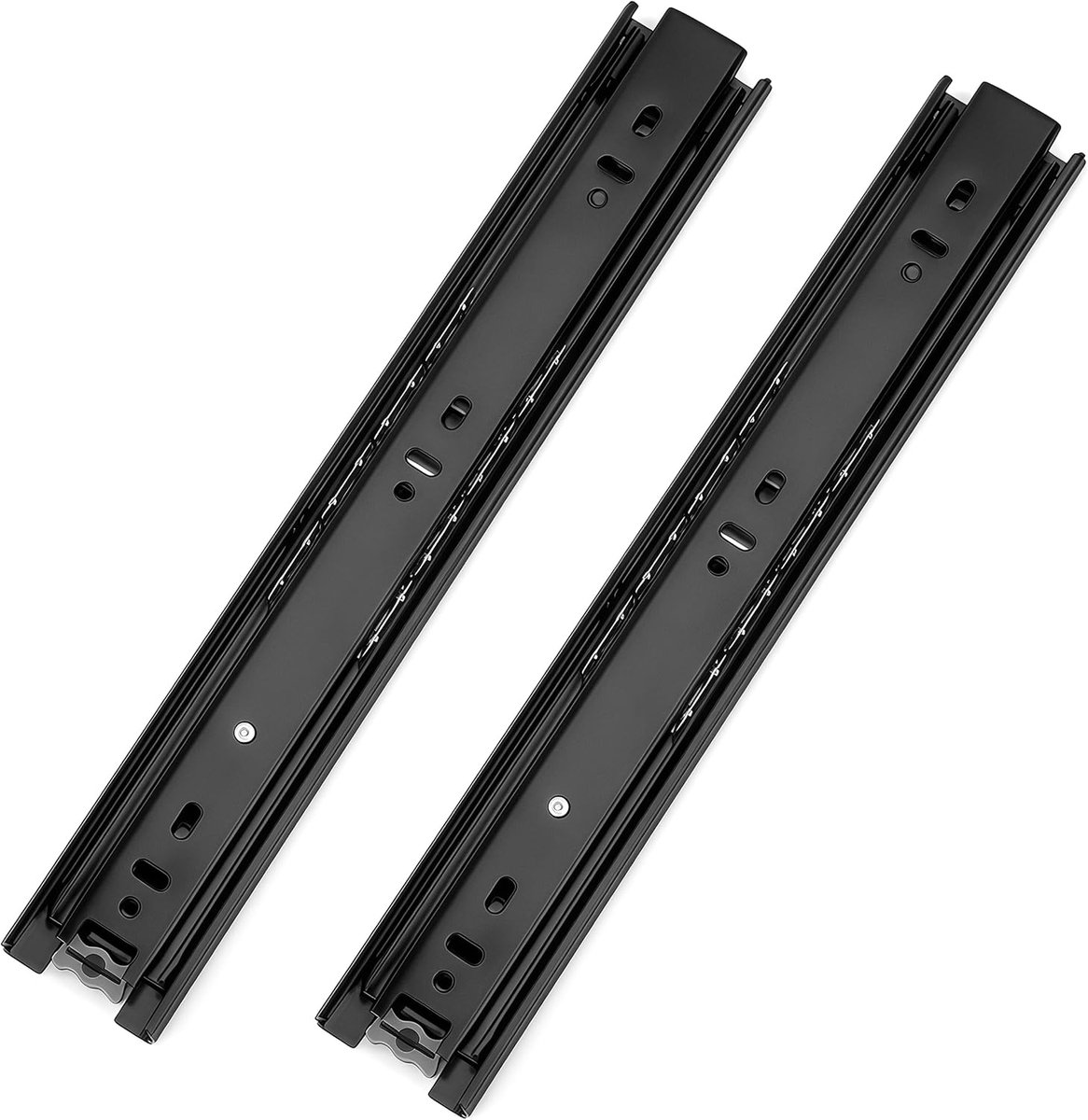 300 mm/12 inch voor schuifdeuren, zijdelingse montage, zware laderails met kogellagers voor opbergkasten