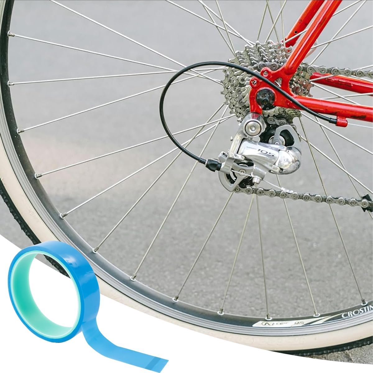 10m 23mm Tubeless Velglint – Lekbescherming voor MTB, Mountainbike & Racefietsen