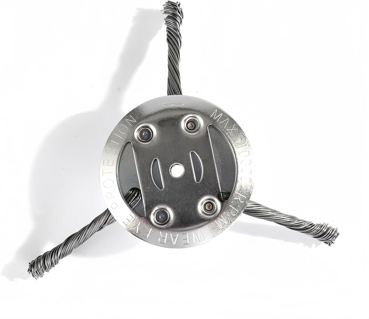 onkruidborstel, roestvrij staal, 150-230 mm, draadfreeskop voor bosmaaier, staaldraad, grastrimmerkop, bosmaaier, efficiënte mosverwijdering in de tuin (150 mm, orifice5 mm, 3 arm